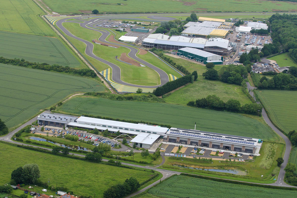  An aerial view of Lotus and Hethel Engineering Centre 